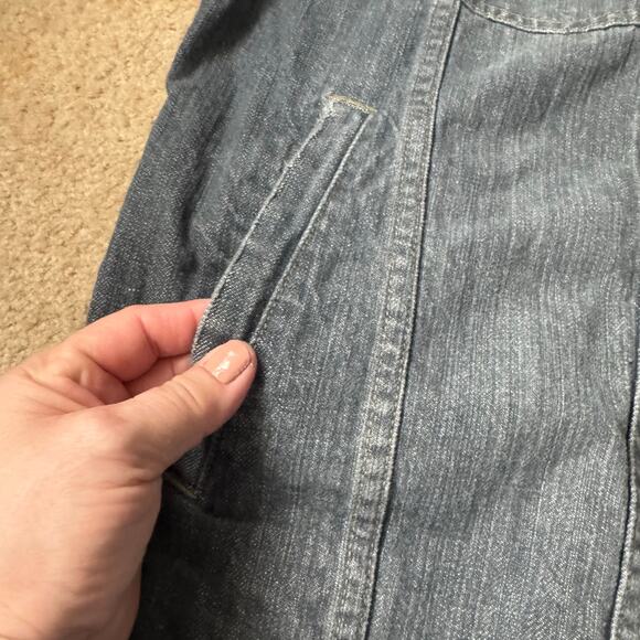 Marithe Francois Girbaud Mens 4XL Denim Trucker Jacket Blue Grey Jean Jacket - Picture 13 of 14